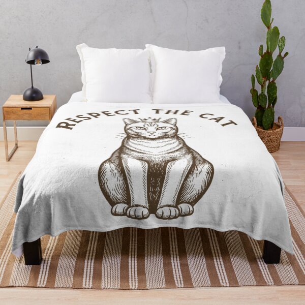 Item preview, Respect the Cat – Vintage Funny Cat Authority Design designed and sold by DIRTYSKETCHH.