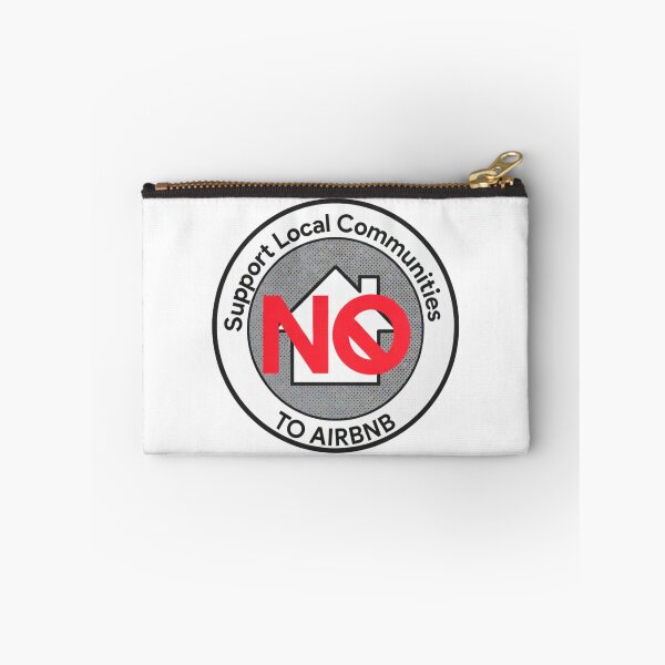 Item preview, Support Local Communities, not accommodations - Red No To Airbnb - Anti Airbnb designed and sold by SassyArtistry.