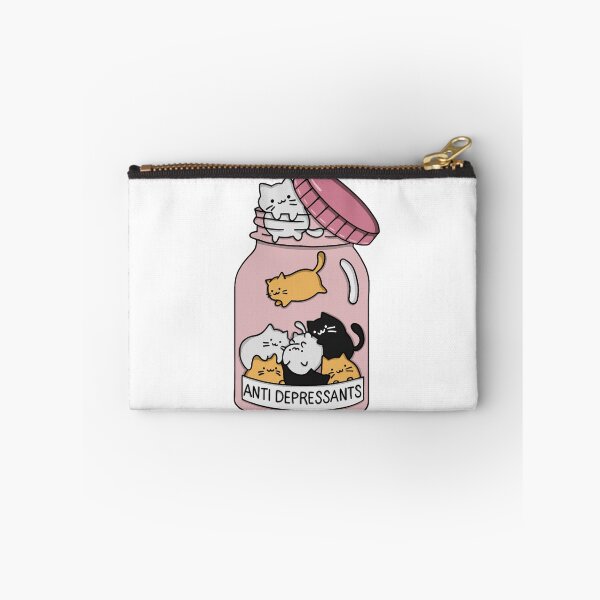 Item preview, Cat Antidepressants (Pink) Classic  designed and sold by Anthonyonetime.