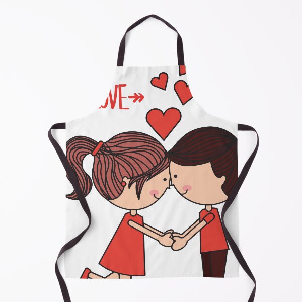Item preview, Cute Couple Love Illustration designed and sold by Aura-Printss.