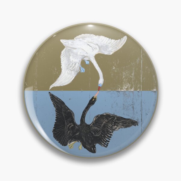 Item preview, The Swan Reflection Kissing Couple Hilma af Klint designed and sold by TackyTime.