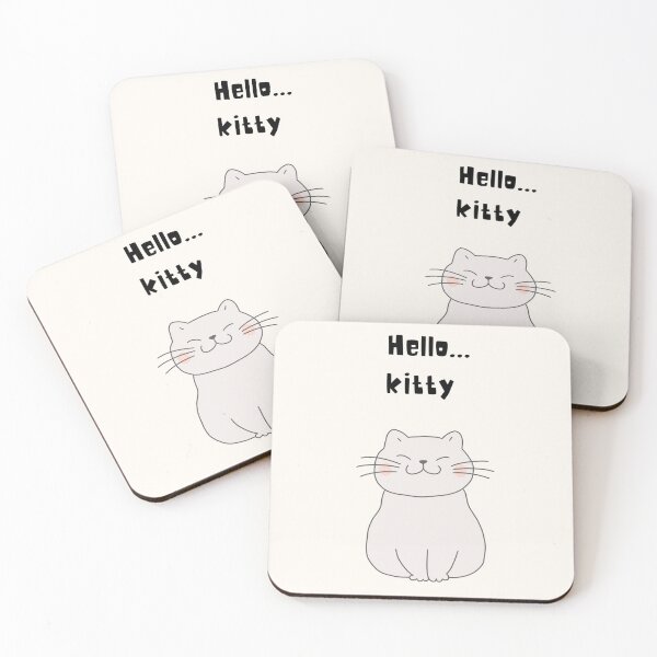 Item preview, Cute Minimal Kitten Wall Art Poster designed and sold by Pixel Cafe Crafts.
