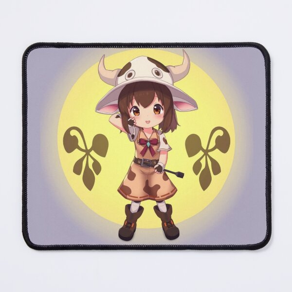 Item preview, Cute chibi girl in a cow costume designed and sold by rolfzogg.