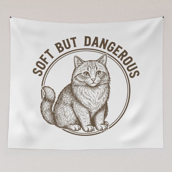 Item preview, Soft But Dangerous – Cute Cat Claws Vintage designed and sold by DIRTYSKETCHH.
