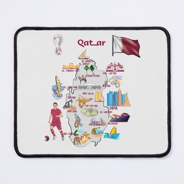 Item preview, Explore Qatar, A Cultural Journey Map Art designed and sold by mashmosh.