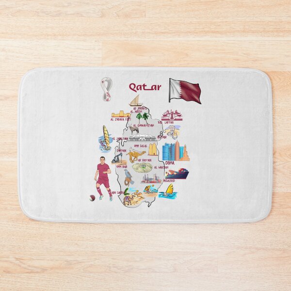 Item preview, Explore Qatar, A Cultural Journey Map Art designed and sold by mashmosh.