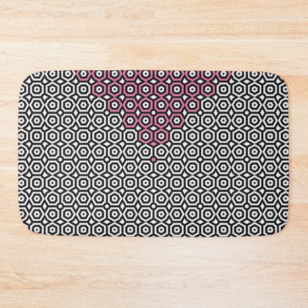 Item preview, Geometric ornament in black and pink designed and sold by fuzzyfox.