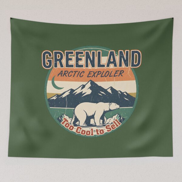 Item preview, Greenland Too Cool To Sell Retro Arctic Explorer designed and sold by Remy-Aura.