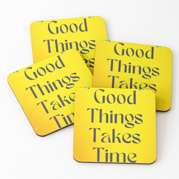 Item preview, Good Things Take Time - Minimal Motivational Wall Art Poster designed and sold by Pixel Cafe Crafts.