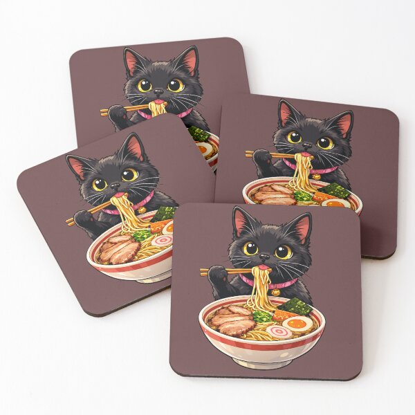 Item preview, Cat Eating Ramen designed and sold by District Threads.