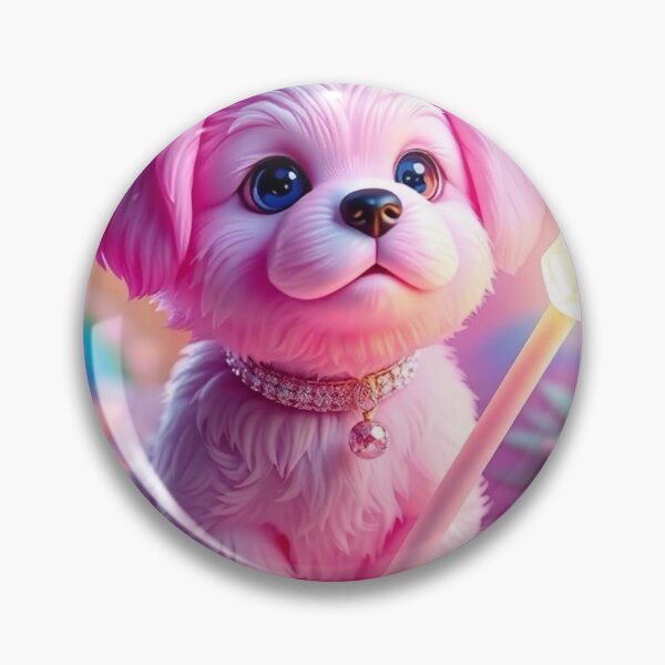 Item preview, Pink Candy Puppy with Glowing Cube Wand designed and sold by SeaJayEmmm.