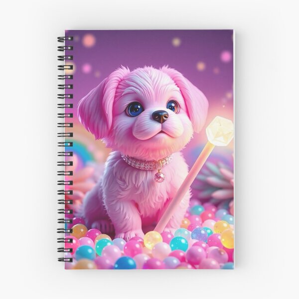 Item preview, Pink Candy Puppy with Glowing Cube Wand designed and sold by SeaJayEmmm.