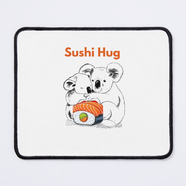 Item preview, Cute Sushi Hug Illustration – Kawaii Food Love Art designed and sold by Fouziaart08.