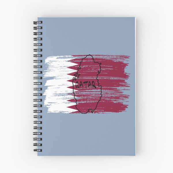 Item preview, Qatar Flag Map - Artistic Brush Strokes Patriotic Design designed and sold by mashmosh.