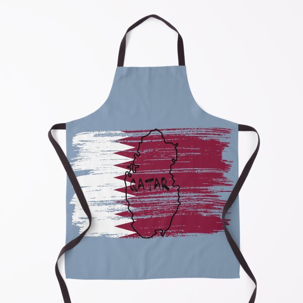 Item preview, Qatar Flag Map - Artistic Brush Strokes Patriotic Design designed and sold by mashmosh.