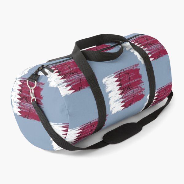 Item preview, Qatar Flag Map - Artistic Brush Strokes Patriotic Design designed and sold by mashmosh.