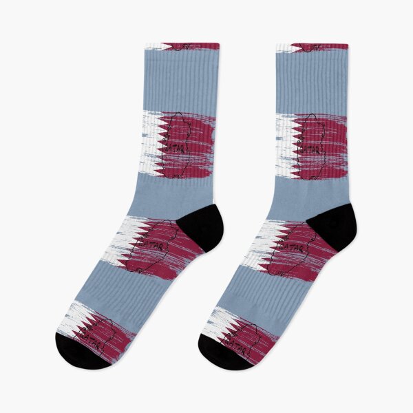 Item preview, Qatar Flag Map - Artistic Brush Strokes Patriotic Design designed and sold by mashmosh.