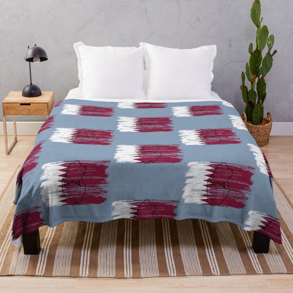 Item preview, Qatar Flag Map - Artistic Brush Strokes Patriotic Design designed and sold by mashmosh.