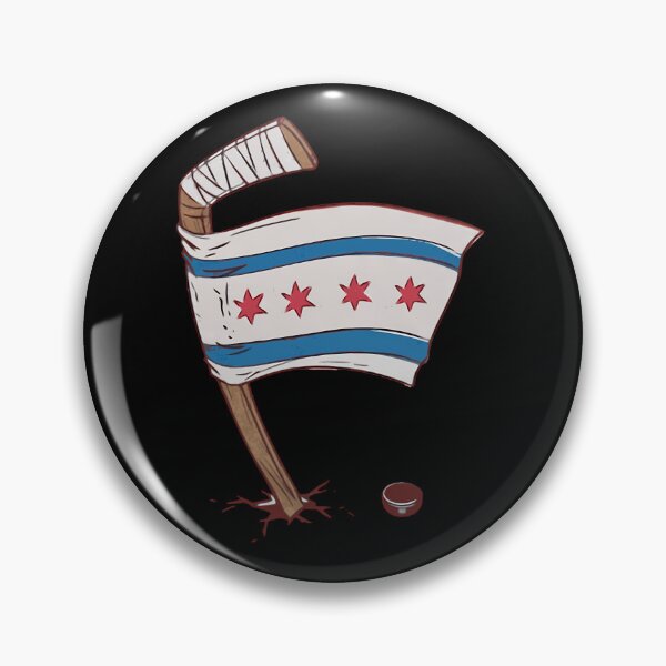 Item preview, Hockey Chicago Blackhawks Chicago Flag designed and sold by Ubuntu Arts.