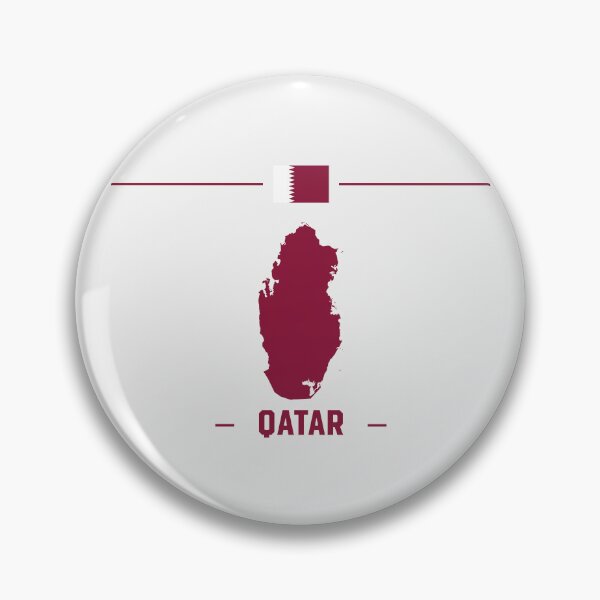 Item preview, Qatar Pride, Minimalist Map and Flag Emblem designed and sold by mashmosh.