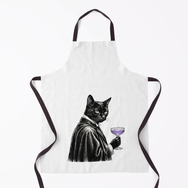 Item preview, Vintage Black Cat Phantom Opera Cocktail Art designed and sold by OneLineBar.