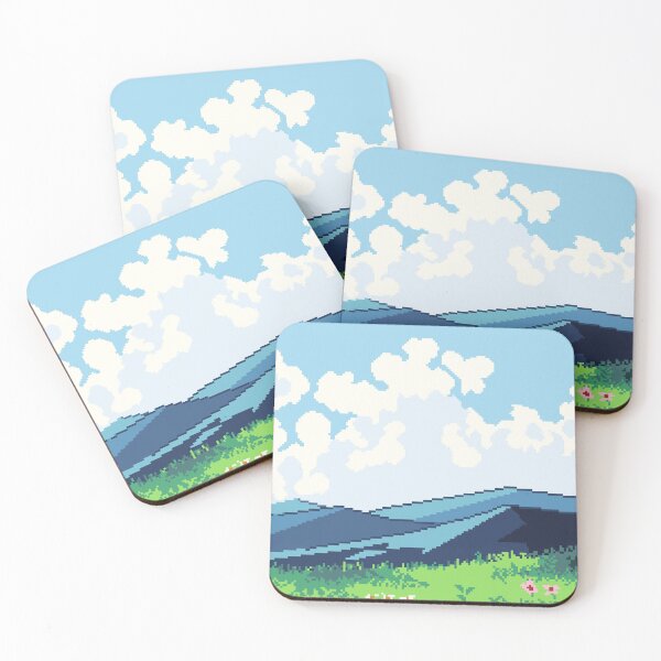 Item preview, Pixel Art Scenery Landscape mountain designed and sold by Ekira Pop Pixel.