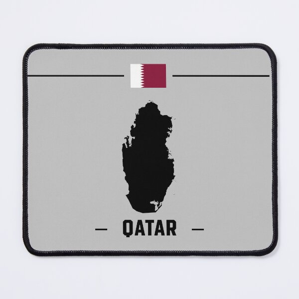 Item preview, Qatar Pride - Minimalist Map & Flag Silhouette designed and sold by mashmosh.