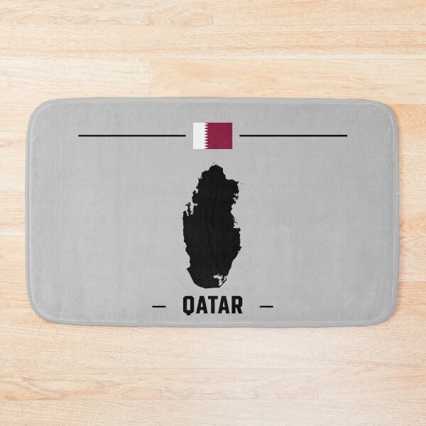 Item preview, Qatar Pride - Minimalist Map & Flag Silhouette designed and sold by mashmosh.