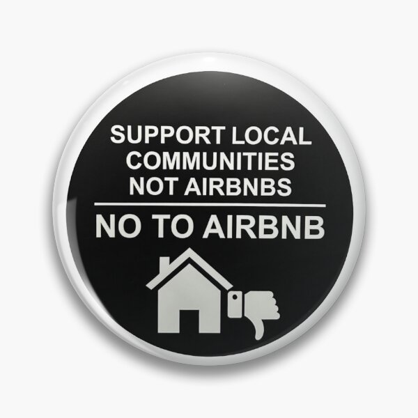 Item preview, Black Support Local Communities, not accommodations - No To Airbnb - Anti Airbnb designed and sold by SassyArtistry.