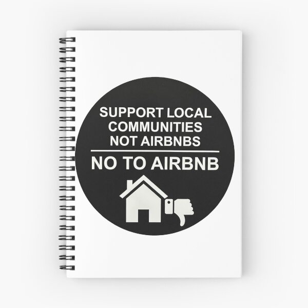 Item preview, Black Support Local Communities, not accommodations - No To Airbnb - Anti Airbnb designed and sold by SassyArtistry.