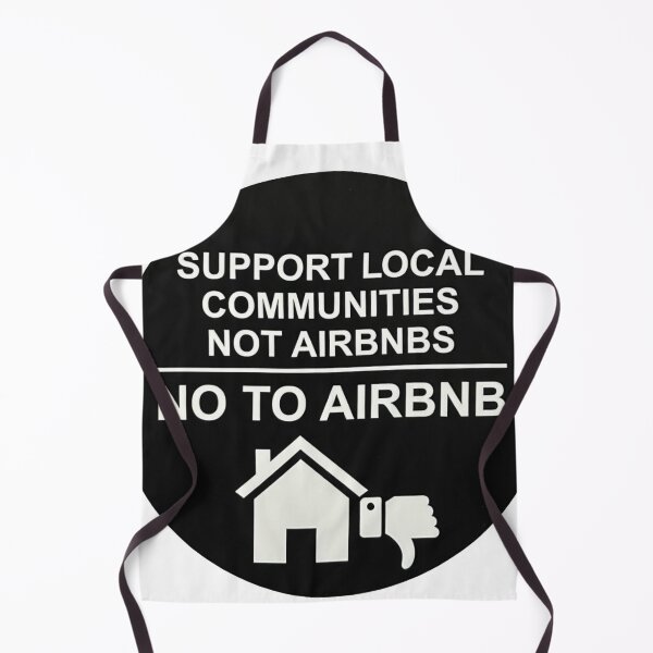 Item preview, Black Support Local Communities, not accommodations - No To Airbnb - Anti Airbnb designed and sold by SassyArtistry.