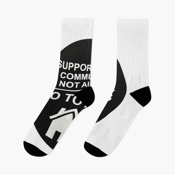 Item preview, Black Support Local Communities, not accommodations - No To Airbnb - Anti Airbnb designed and sold by SassyArtistry.