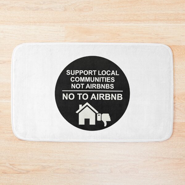 Item preview, Black Support Local Communities, not accommodations - No To Airbnb - Anti Airbnb designed and sold by SassyArtistry.