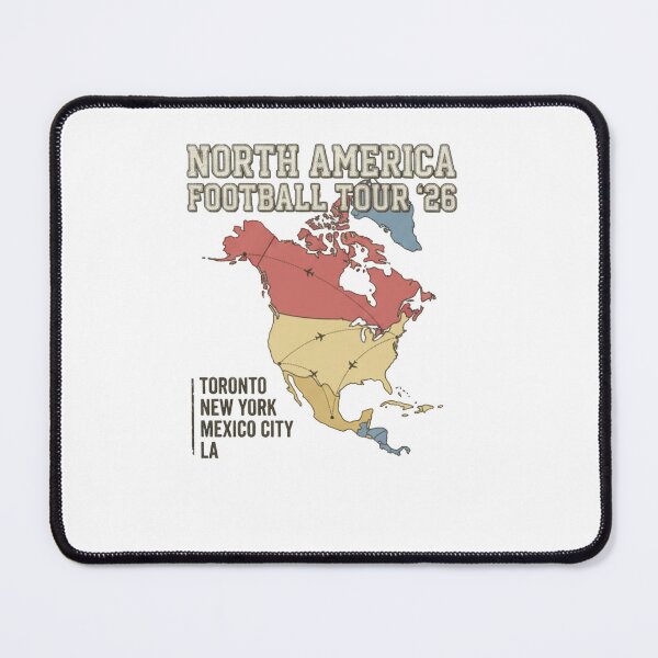 Item preview, North America Football Tour 2026 Shirt, Soccer Host Cities Tee, USA Canada Mexico 2026, Retro Soccer Fan Gift, World Football Tour designed and sold by Zion by Carvalho.