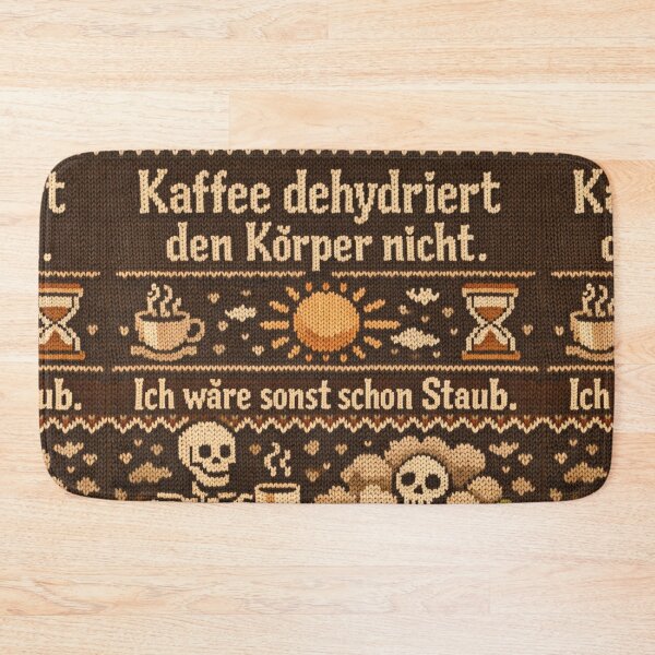Item preview, Coffee Skeleton Knitting Pattern Funny Saying Dust designed and sold by Mauswohn.