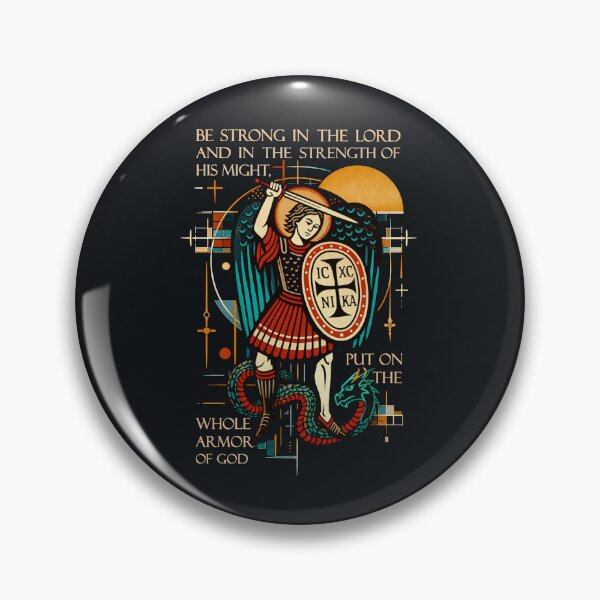 Item preview, Whole Armor — St. Michael Bauhaus Icon designed and sold by Sanctum Icons.