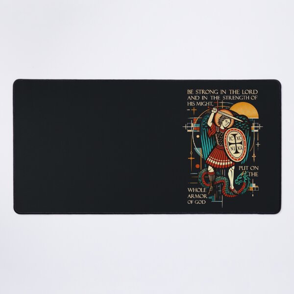 Item preview, Whole Armor — St. Michael Bauhaus Icon designed and sold by Sanctum Icons.