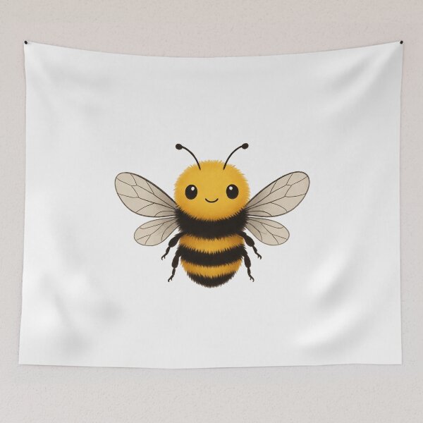 Item preview, Honey Bee Adorable Cute Nature Drawing designed and sold by SassyArtistry.