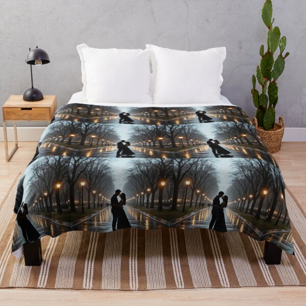 Item preview, Rainy Night Embrace Under City Lights designed and sold by PixelVibe782.