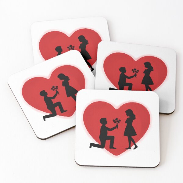 Item preview, Black and Red Romantic Heart Silhouette  designed and sold by Lycheeleaf.