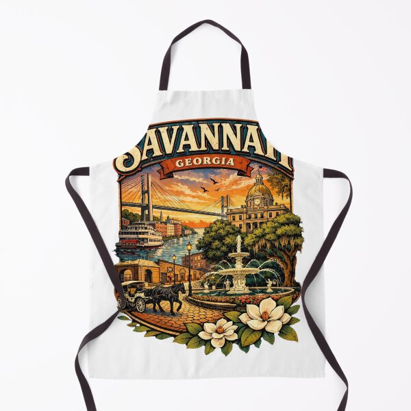 Item preview, Savannah Georgia T-Shirt | Vintage Savannah GA Souvenir | Historic Southern City Graphic Tee designed and sold by Stilll Waters Studio.