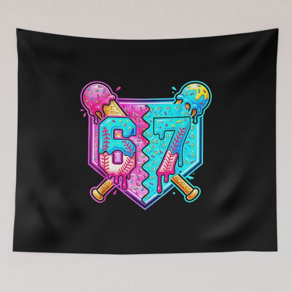 Item preview, 67 Baseball Drip Number Bold Sport Style designed and sold by miaa-artistshop.