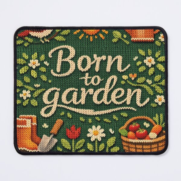 Item preview, Born to Garden Gardening Knitting Pattern Fun Gardener Design designed and sold by Mauswohn.