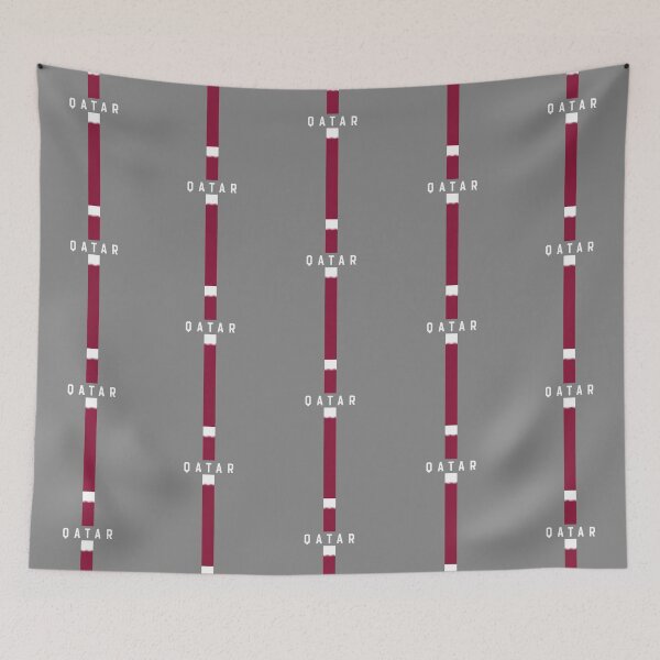Item preview, Qatar Flag Vertical Minimalist - Modern Maroon & White Style designed and sold by mashmosh.