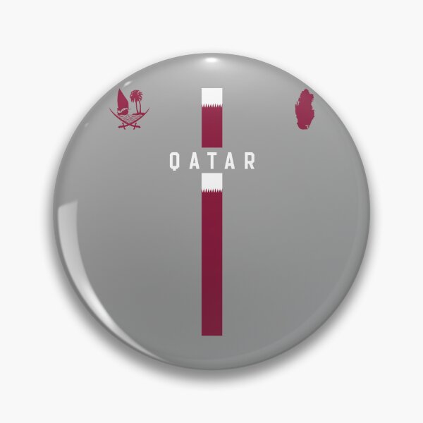 Item preview, Qatar Pride, National Emblem & Modern Flag Stripe designed and sold by mashmosh.