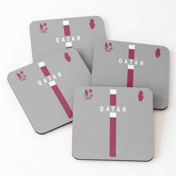 Item preview, Qatar Pride, National Emblem & Modern Flag Stripe designed and sold by mashmosh.