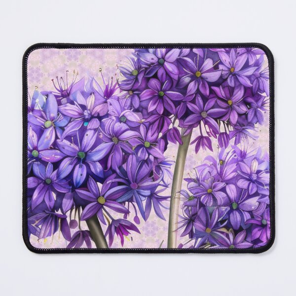 Item preview, Purple Allium Flowers in Bloom. designed and sold by UltraQuirky.