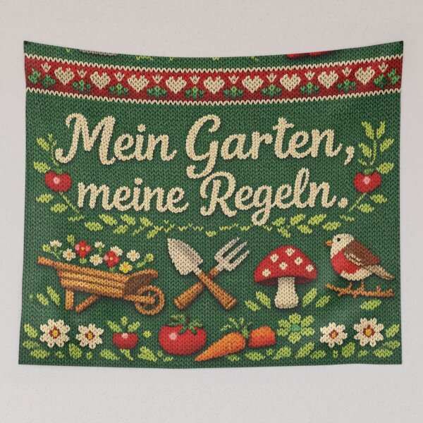 Item preview, My garden, my rules – knitted look designed and sold by Mauswohn.