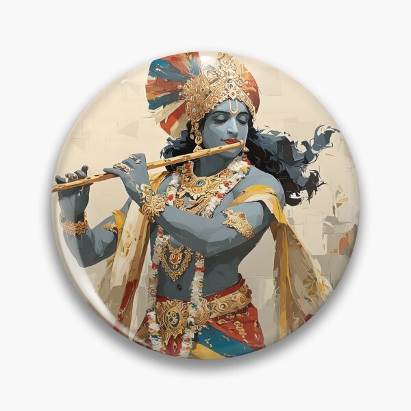 Item preview, Shri Krishna – Divine Melody designed and sold by MindsetPlates.