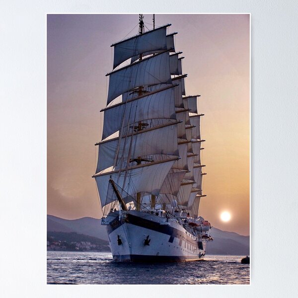 Galleon Clipper Schooner Ship Sailing Boat Nautical Brass Tone